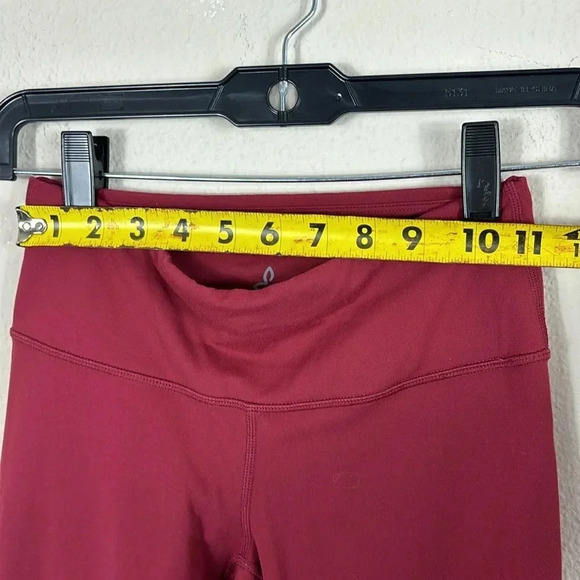 Prana Pillar Leggings Pants Solid Print Yoga Athleisure Compression burgundy xs - Picture 4 of 7